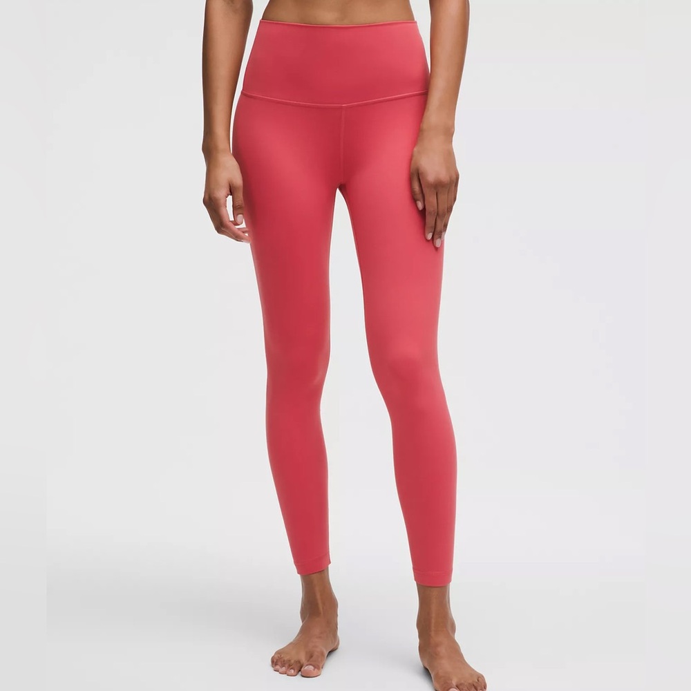 Lululemon Raspberry Cream Align Leggings 25in inseam, size 6